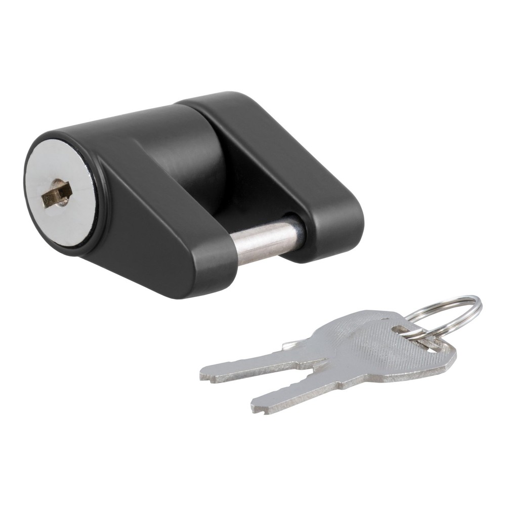 Curt-Coupler Lock (1/4" Pin, 3/4" Latch Span, Padlock, Black)