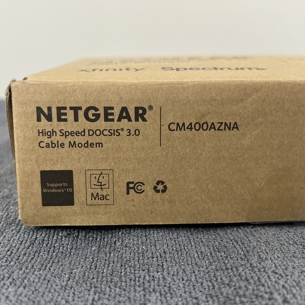 Netgear Modem DOCSIS 3.0 Cable Modem Xfinity-Time Warner CM400AZNA