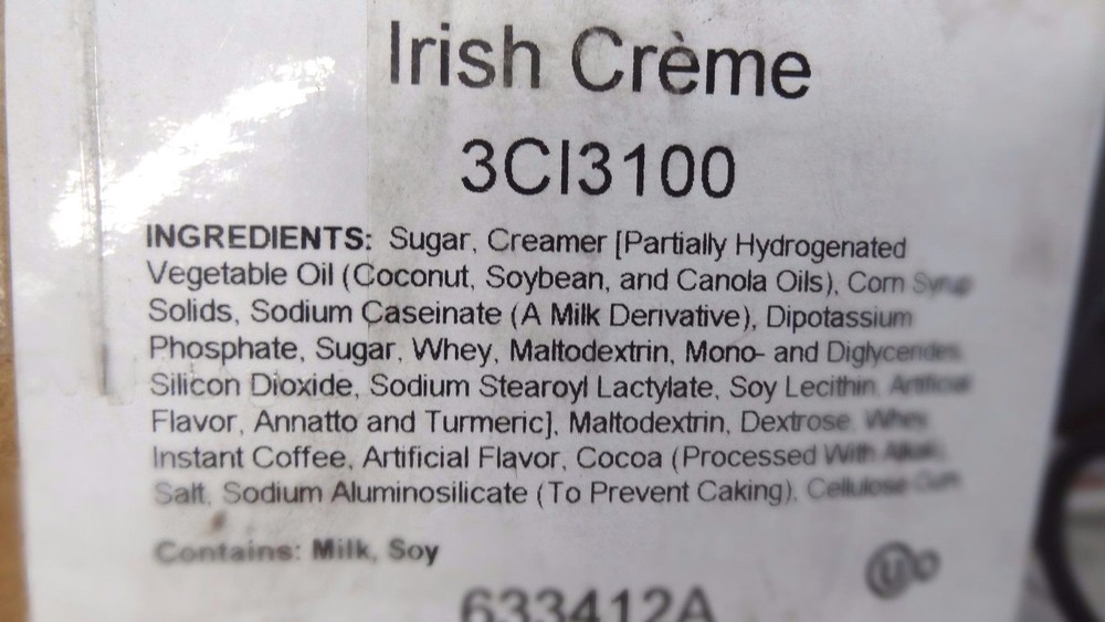 Irish Cream Mix Powder 2 Lb Bag ~ 3CI3100