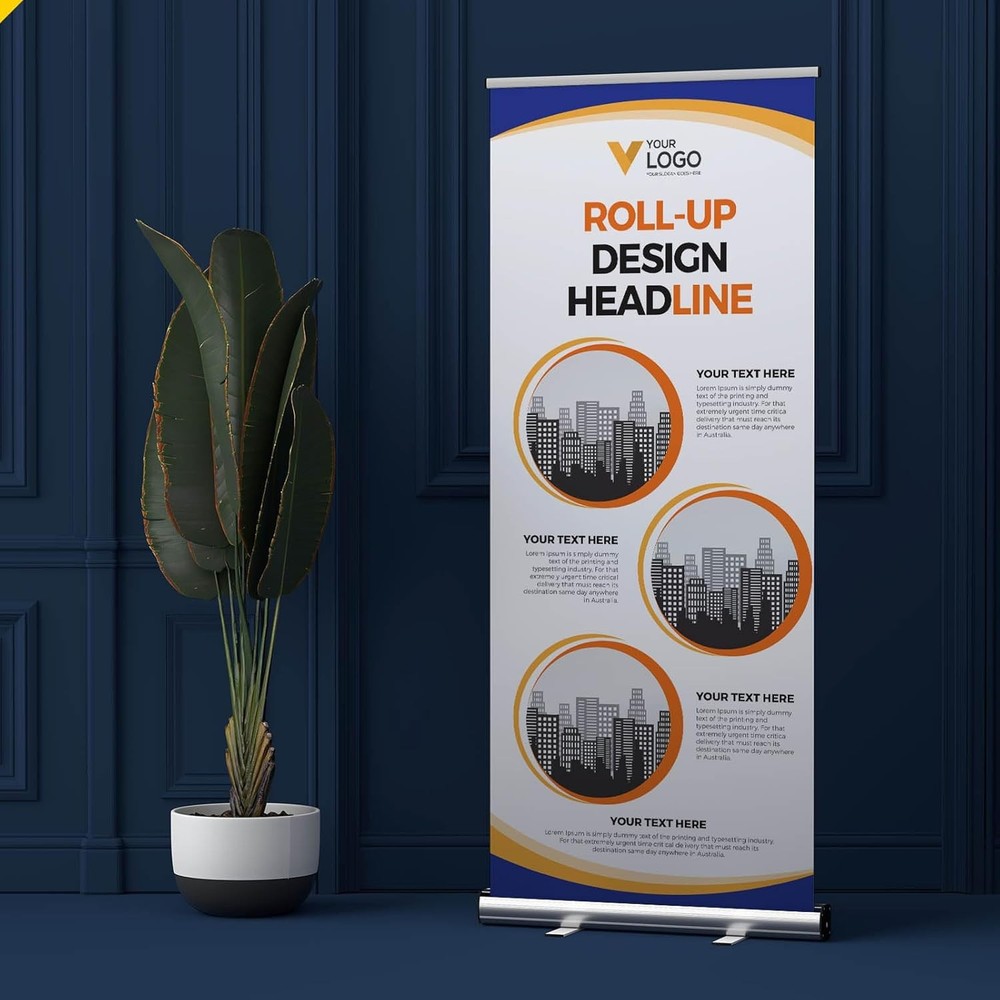 33x81" Custom Retractable Banner Stand Signs Pull up Roll up Personalized