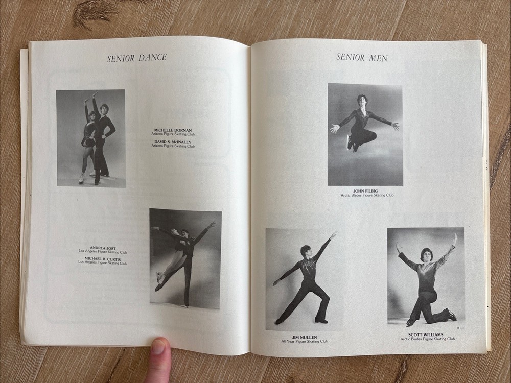 1982 SOUTHWEST PACIFIC CHAMPIONSHIPS Figure Skating Program Paramount CA Vintage