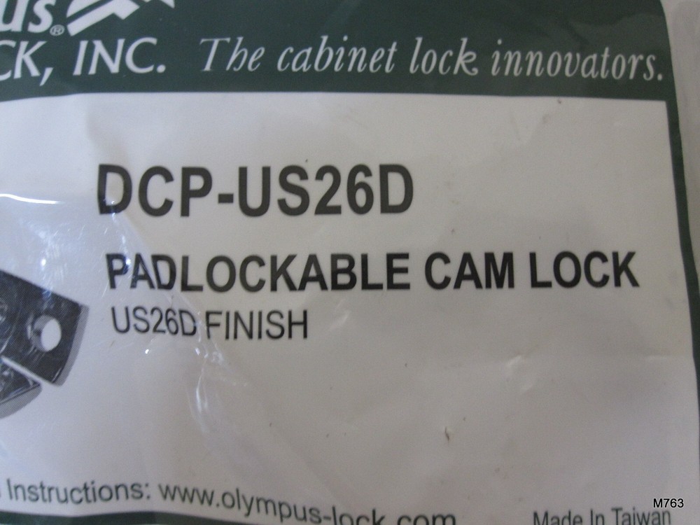 SINGLE Olympus Lock DCP-US26D Chrome Padlockable Cam Latch