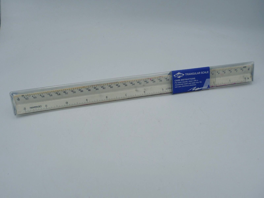 ALVIN 110P High Impact Plastic Architect Triangular Scale , Drawing Drafting....