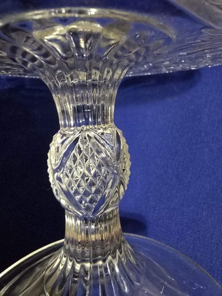 ANTIQUE EAPG BRYCE-HIGBEE CAKE STAND PTRN-MONARCH