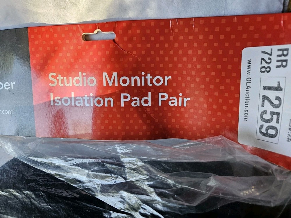 Sonic Fiber Foam Isolation Pad Pair 5" Studio Monitors Open Cell Memory Foam