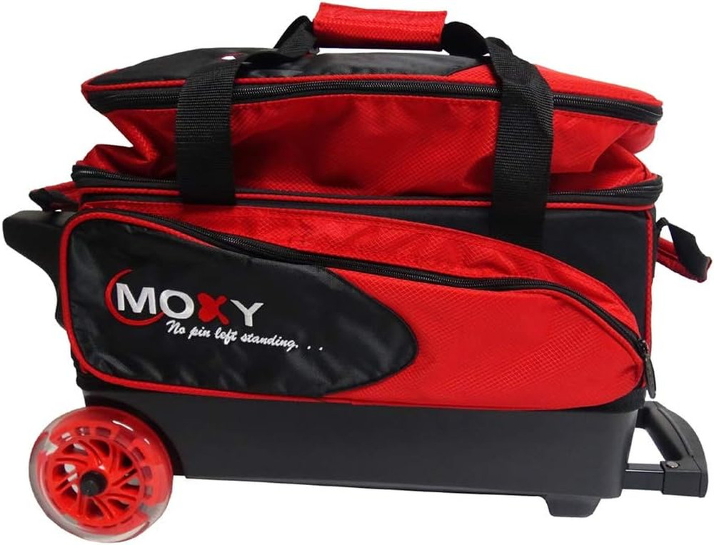 Moxy Blade Premium Double Roller Bowling Bag- Red/Black