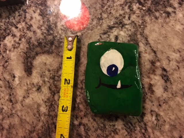 Custom Hand Painted green Alien
