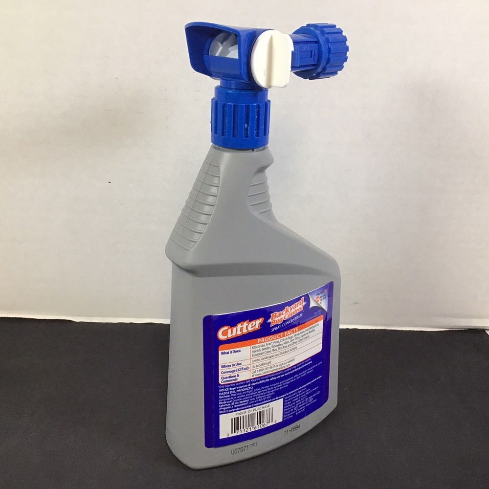 Cutter Backyard Bug Control Spray Concentrate 5K Sq Ft Coverage 32 oz
