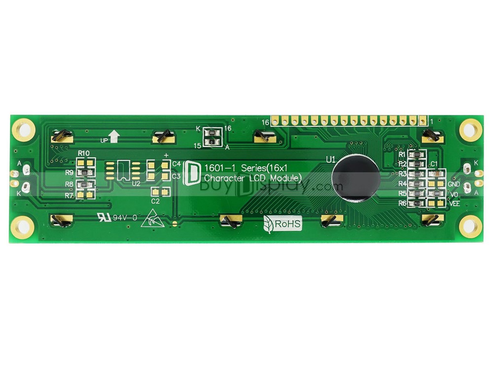 5V 16x1 Display HD44780 Controller LCD Big Character Module w/Tutorial,Bezel