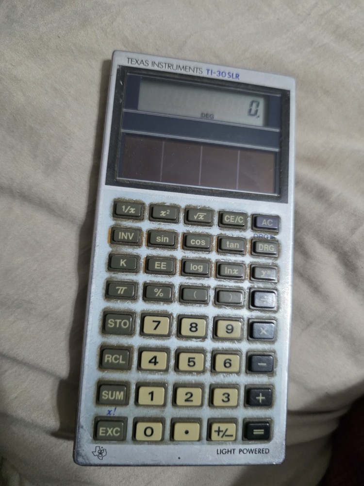 Vintage Texas Instruments TI-30 SLR Calculator