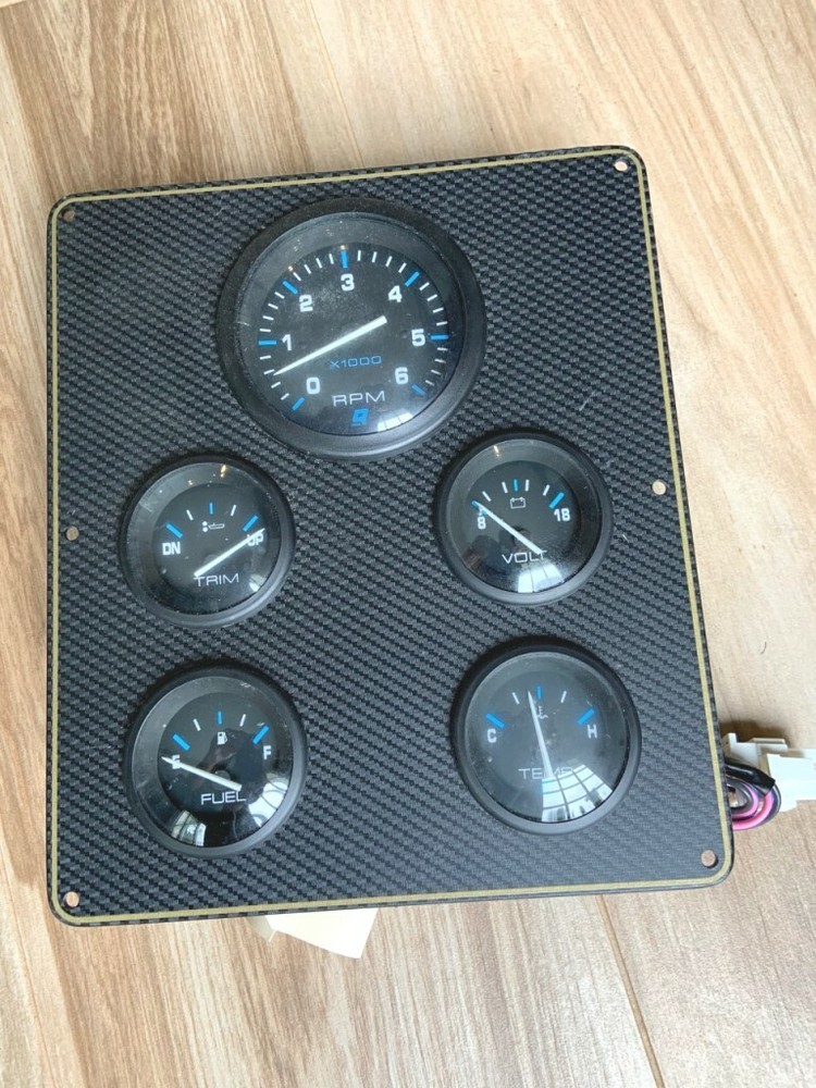 Mercury Quicksilver Gauge Panel 8 1/2" x 10"