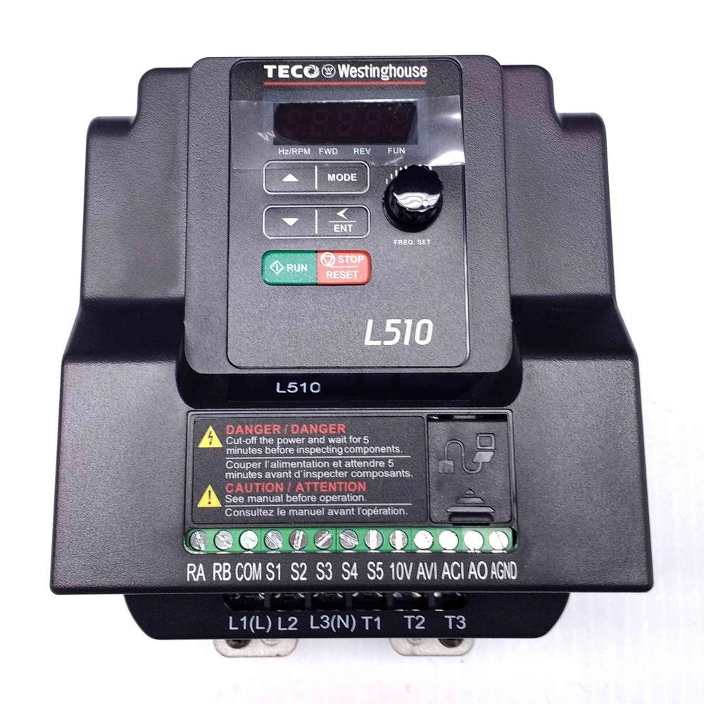 L510-203-H1-U Teco-Westinghouse 3HP Variable Frequency Micro Drive, 230VAC