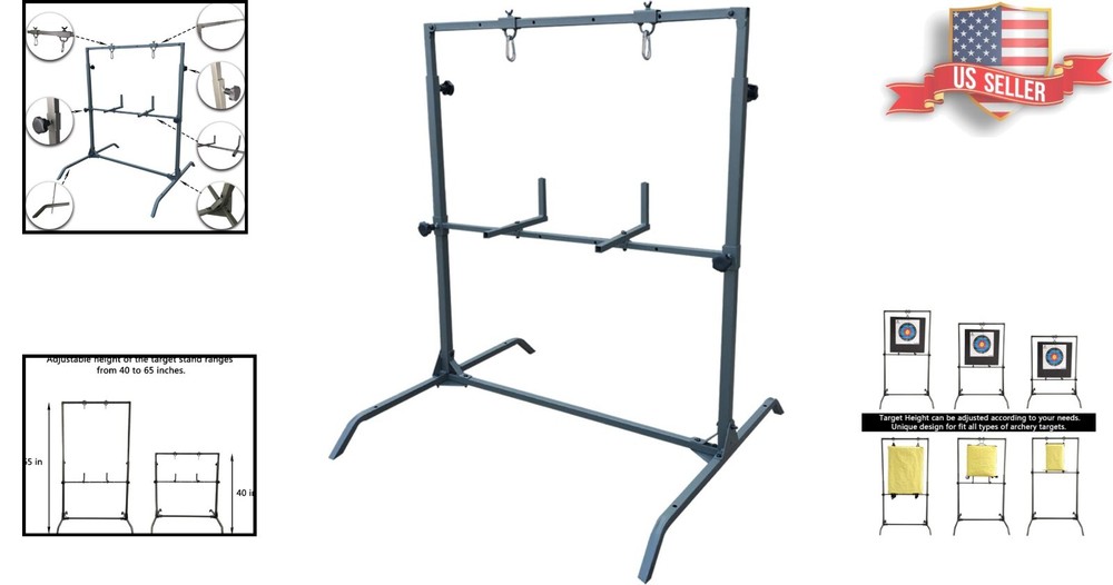 Durable Adjustable Archery Target Stand for Bag Targets - Reliable and Flexible