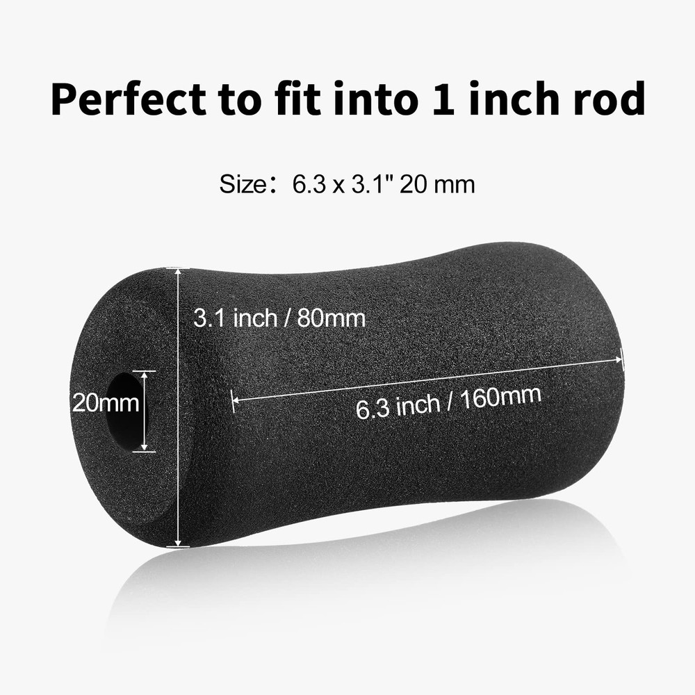 Replacement Foot Foam Pads Rollers Set Weight Bench Inversion Table Parts, 4 Pc
