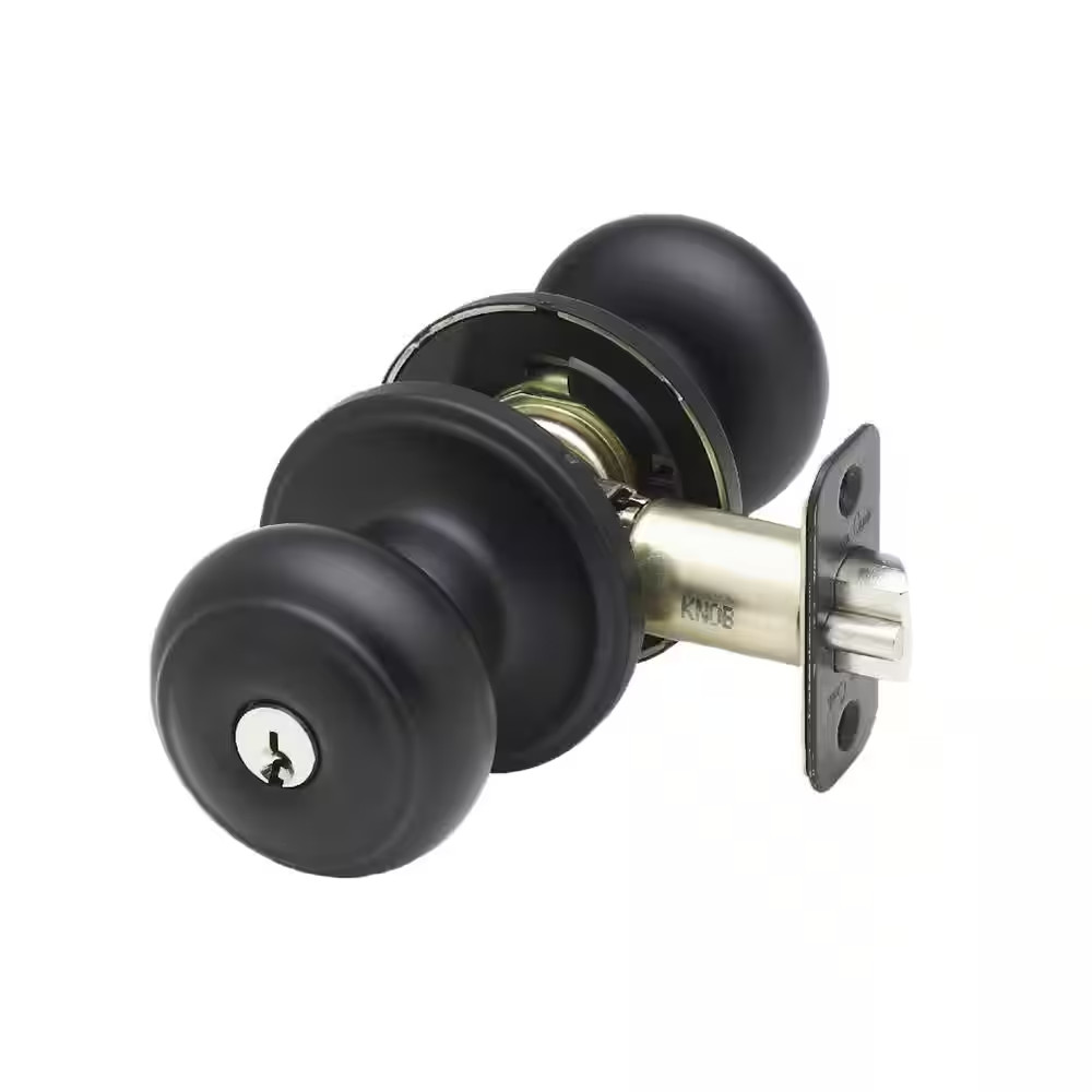 Colonial Black Entry Door Knob