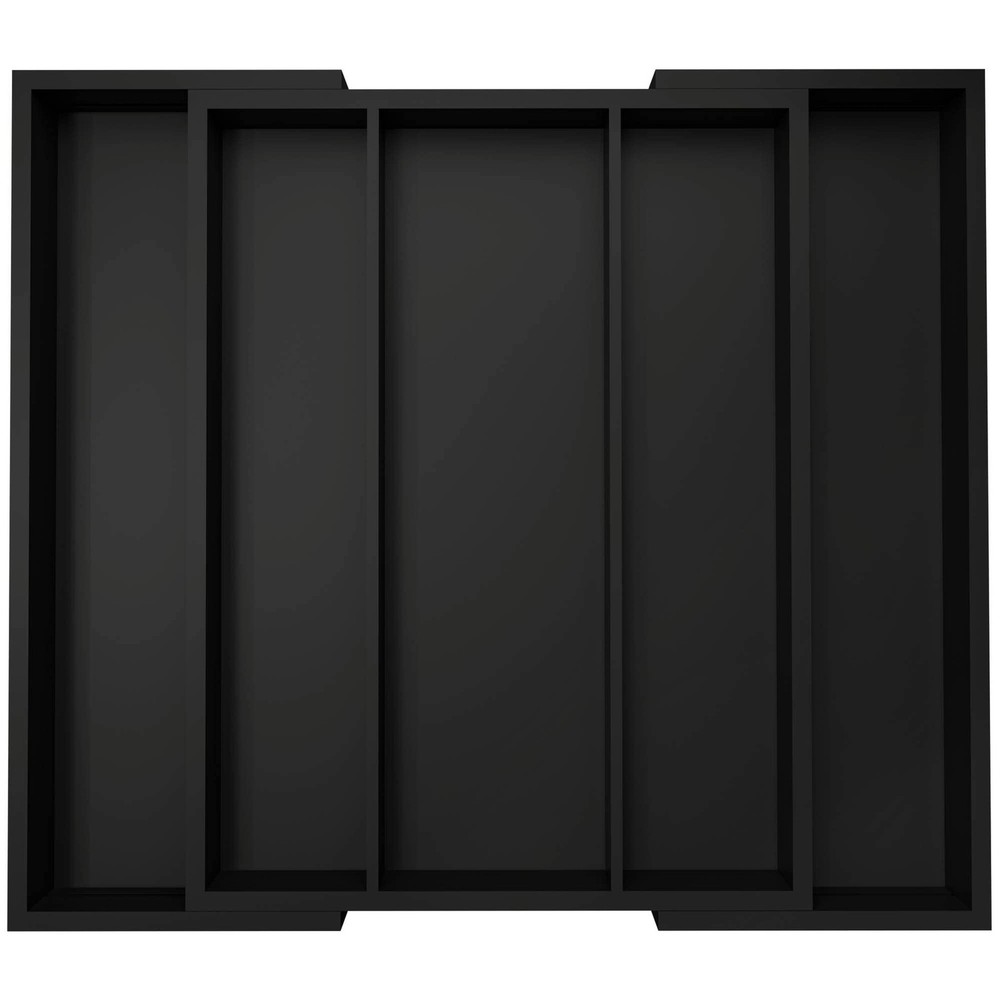 Kitchen Utensil Organizer Silverware Tray - Bamboo Flatware Organizer Expanda...