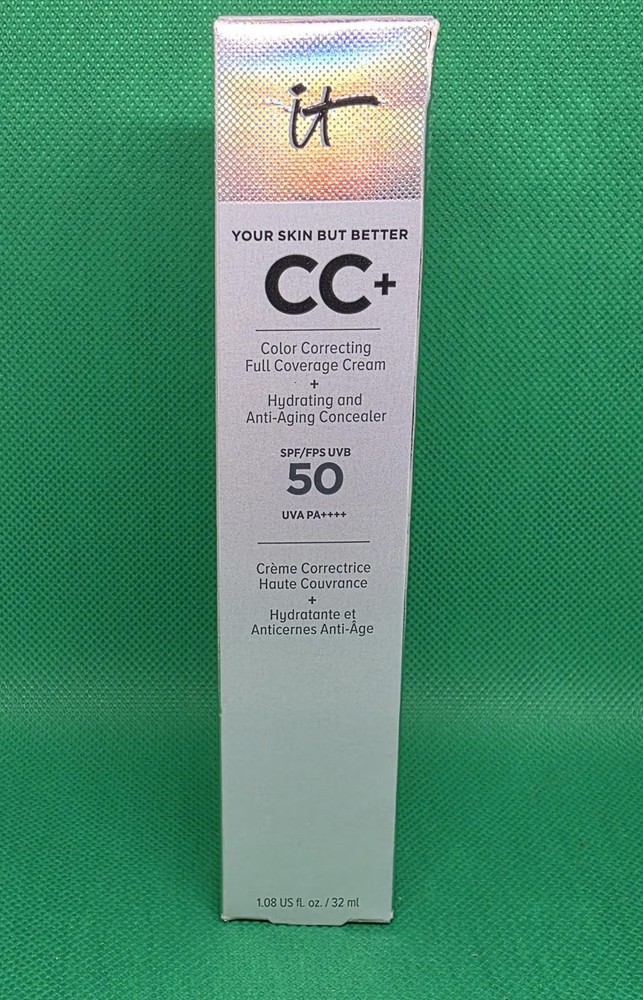 2- IT Cosmetics CC+ Cream Neutral Deep Full Coverage Color Correcting Foundation