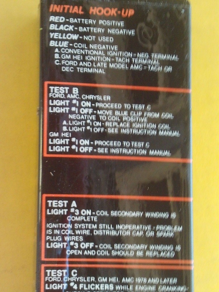 KAL Electronic Ignition Analyzer #2722 Engineered For Excellence