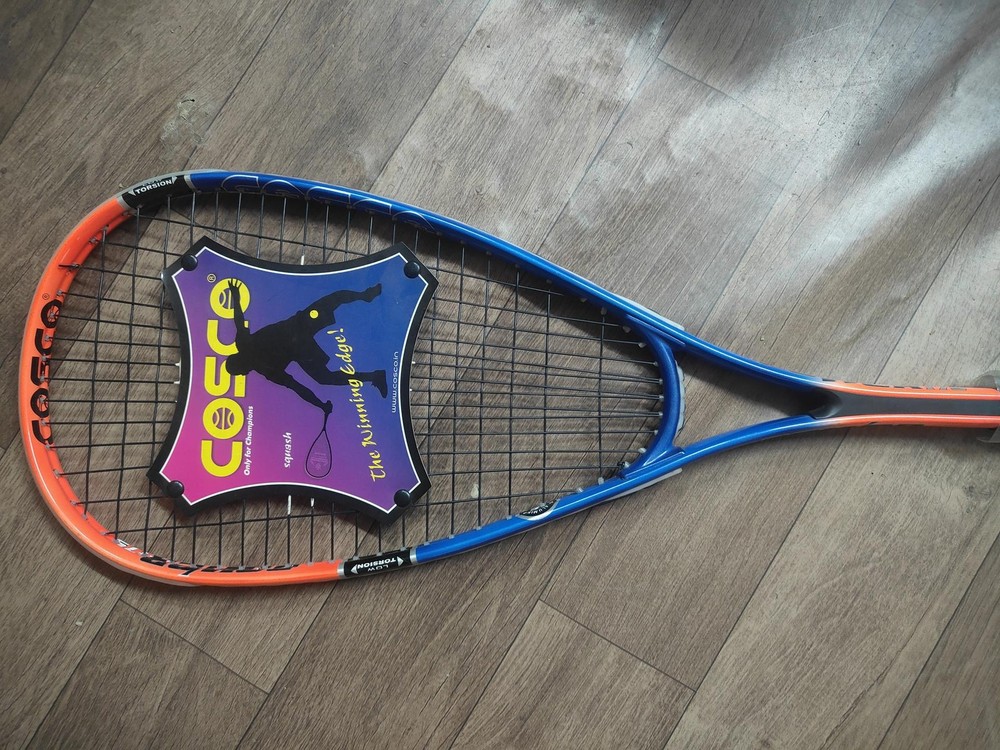 Cosco Power 175 Squash Racquet, Blue/Orange