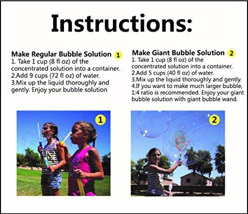 JOYIN 32 oz Bubble Solution Refills (up to 2.5 Gallon) BIG Bubble Solution,