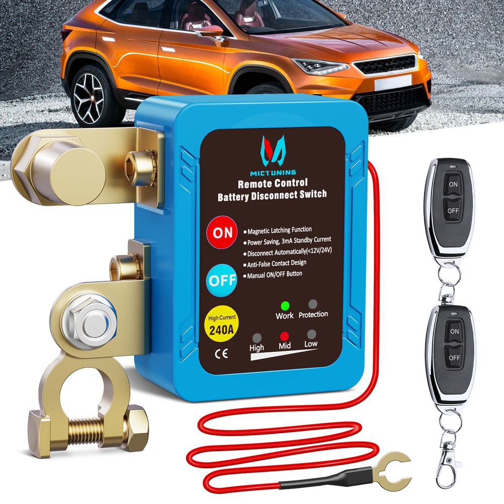 12V 240A Remote Battery Disconnect Switch Kill Switch Automatic for Auto Car