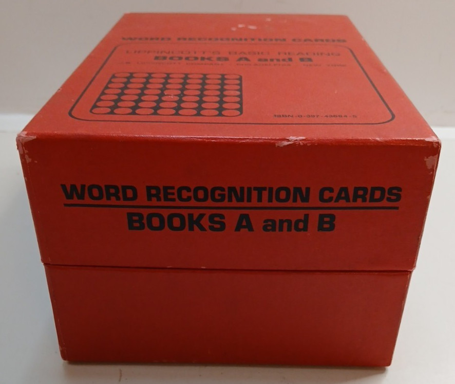 Lippincott's Basic Reading A & B Word Recoognition Cards Incomplete