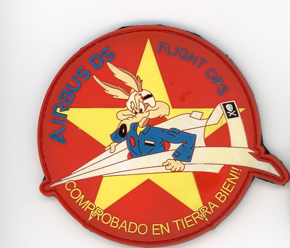 PATCH SPAIN AIRBUS DS FLIGHT OPS CHECKED ON LAND VEL BACK PARCHE