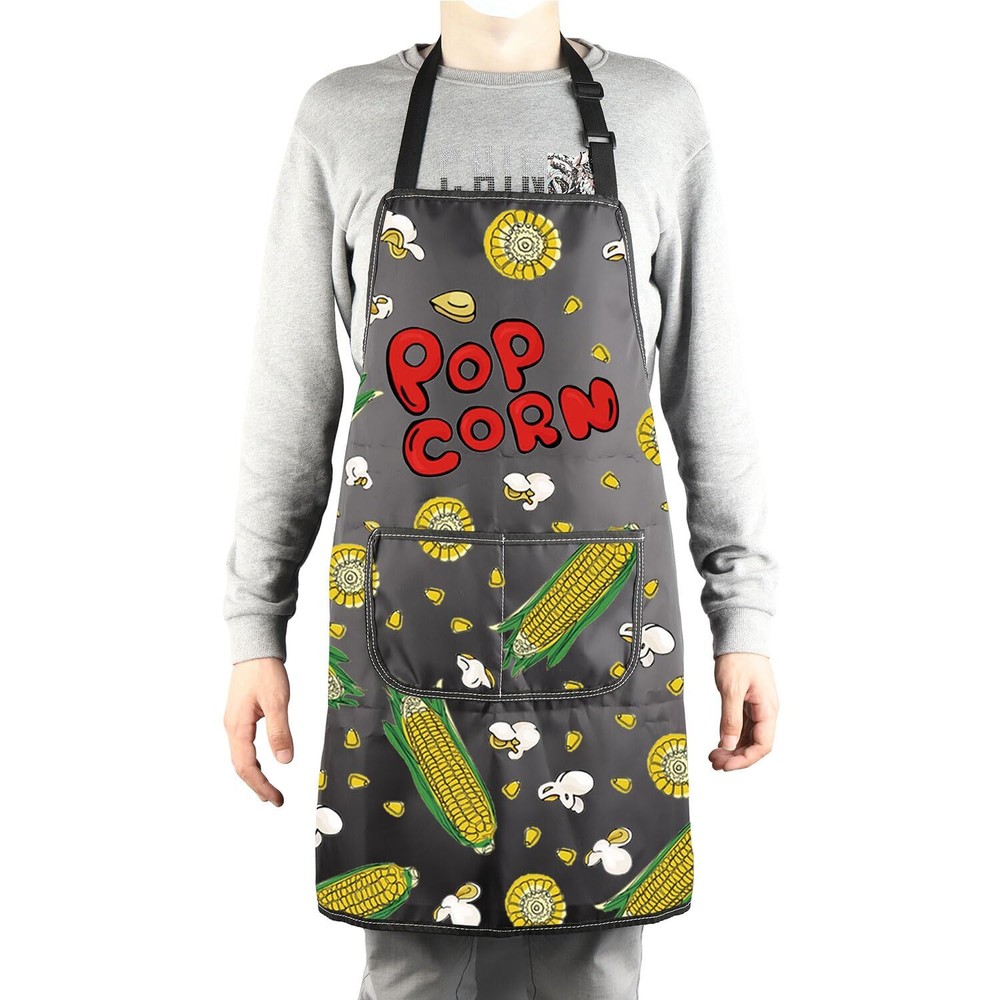 Popcorn Gift Popcorn Corn Apron for Popcorn Lovers Popcorn Kitchen Baking Apr...