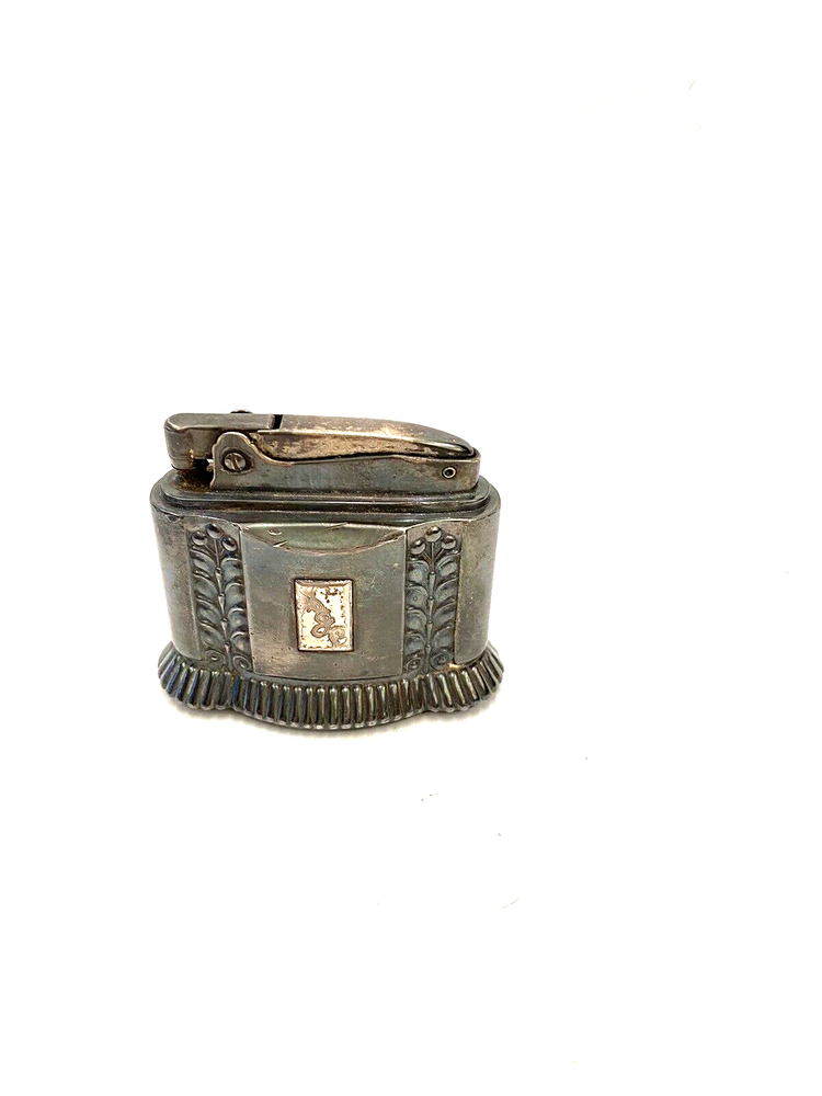 VINTAGE ART DECO RONSON DIANA SILVERPLATED TABLE LIGHTER