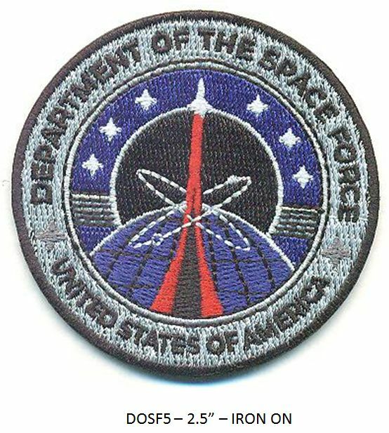DEPT OF SPACE FORCE CAP PATCH - DOSF5