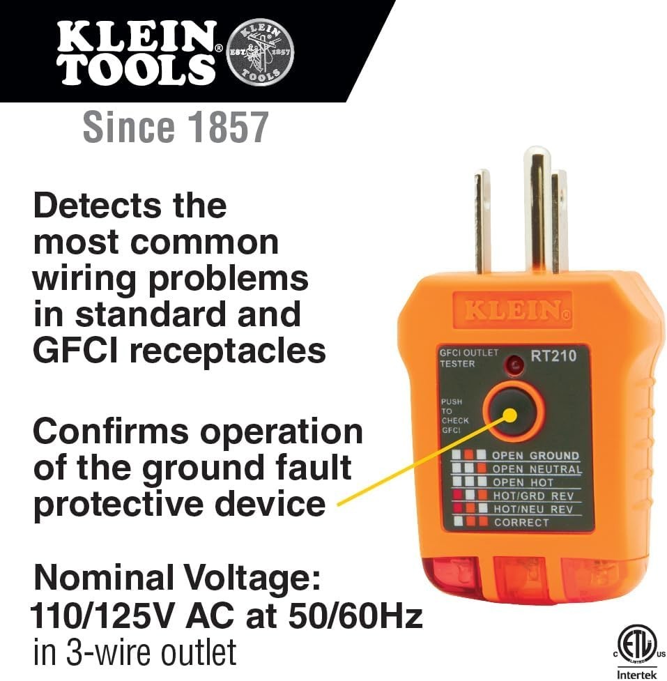 Professional Electrical Kit with Laser Pointer & GFCI Receptacle Tester