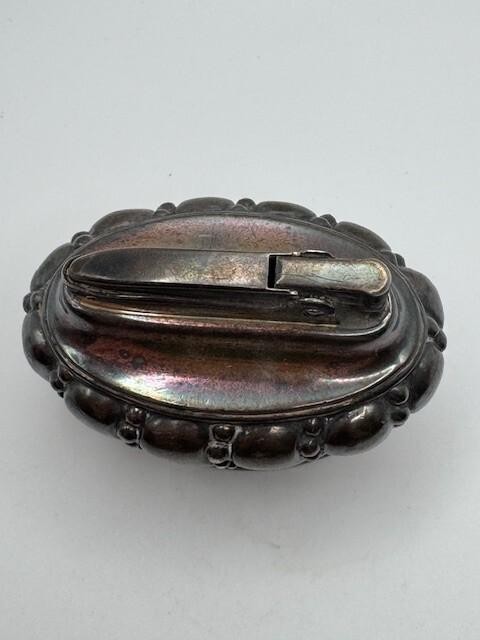 Ronson Crown Table Lighter - Silver Plated