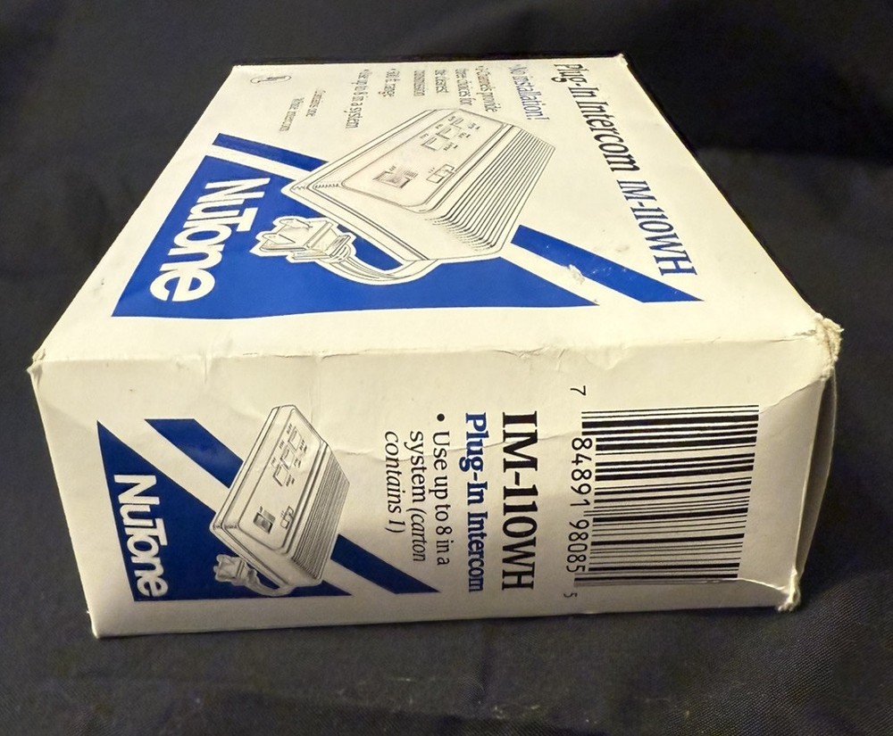 Nutone IM-110WH plug in intercom NEW Open Box