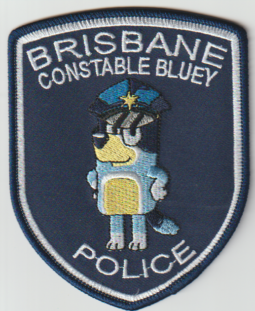 Brisbane, Australia Constable Bluey novelty patch