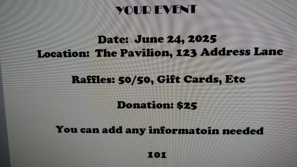 50 Custom Printed Numbered Event Tickets