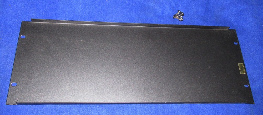Black U Flange Rack Panel EB4 w/ Screw by Middle Atlantic