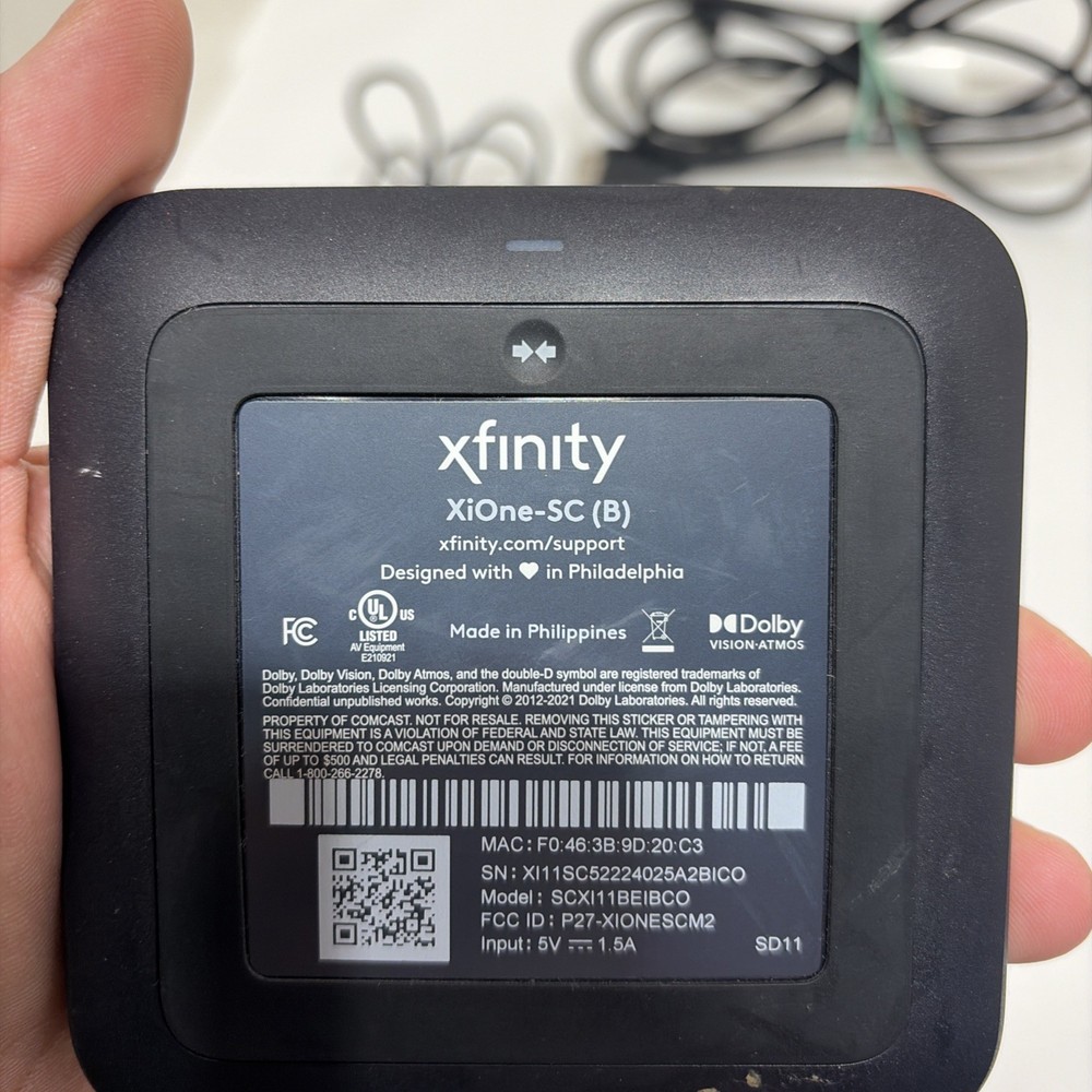 Xfinity XiOne-SC B Streaming Device TV Box With Cables