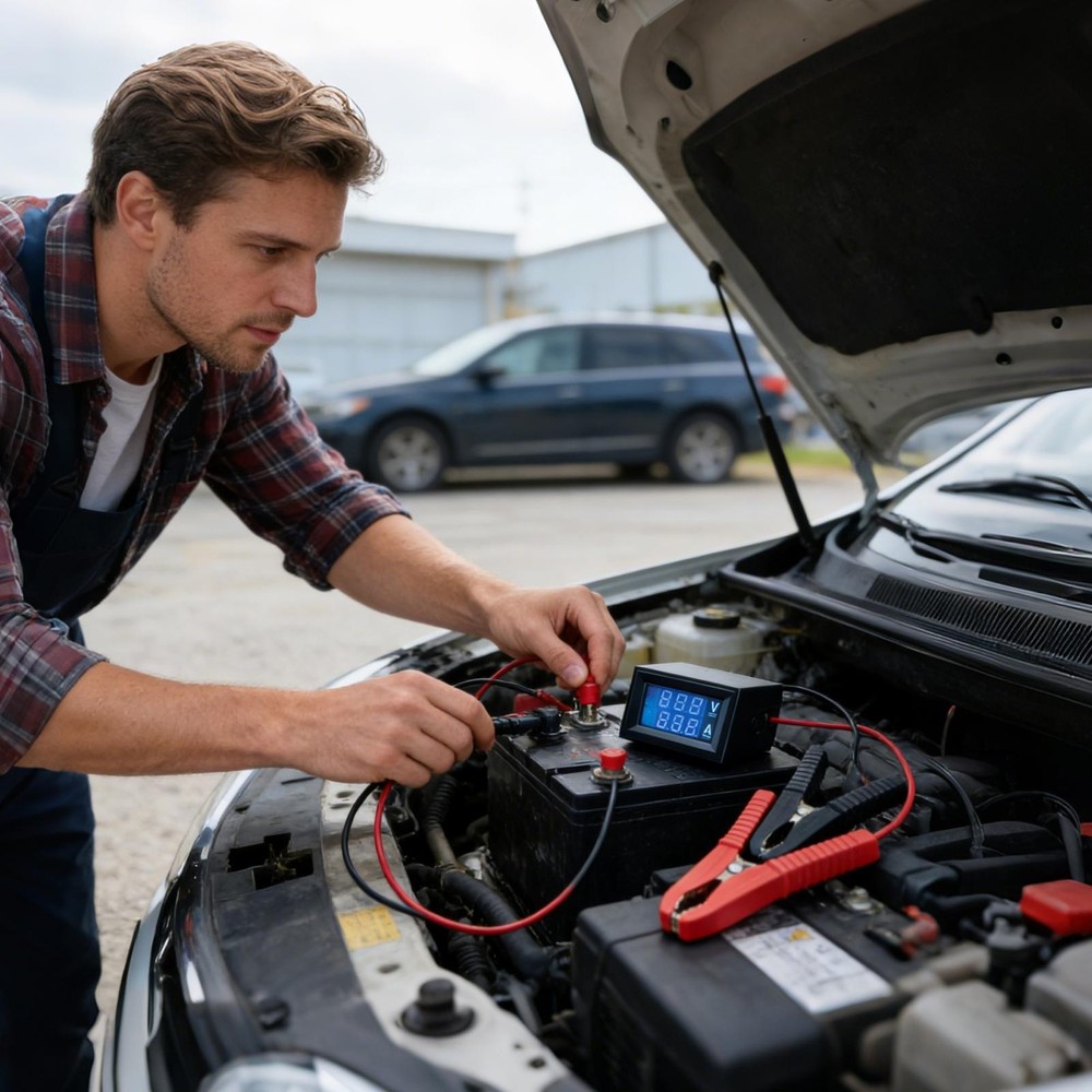 Car Battery Leakage Detection Tool With Current And Voltage Display
