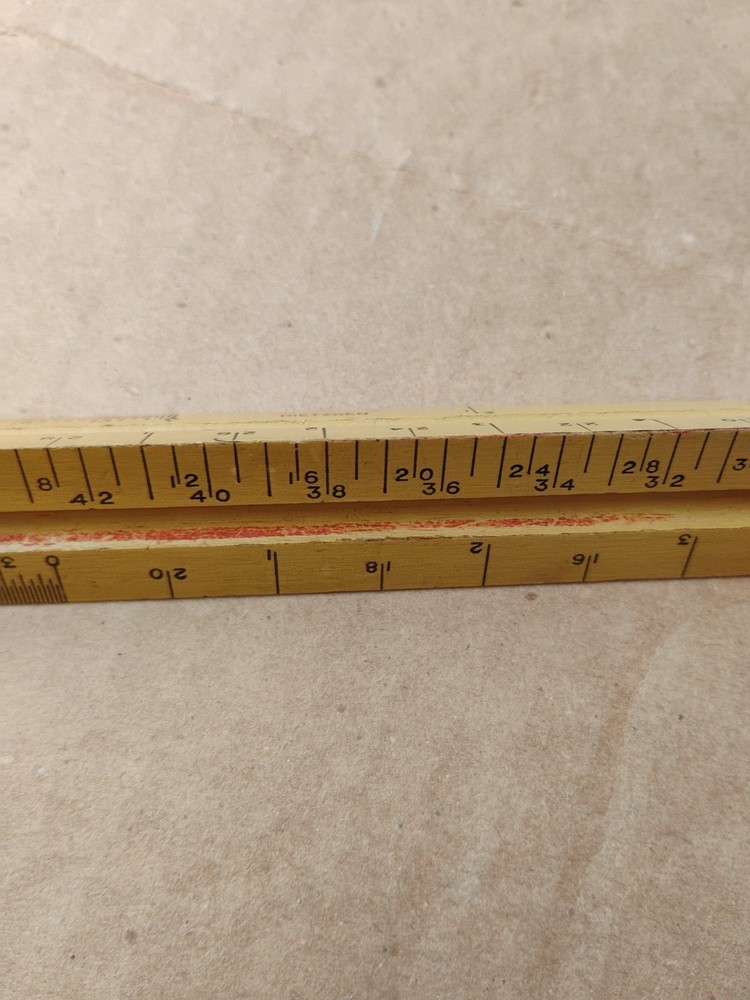 Vintage Triangular Scale Ruler Dietzgen Three-Sided Made in U.S.A.