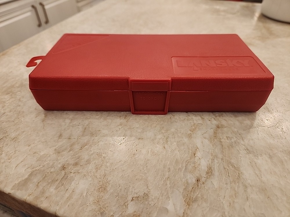 Lansky Knife Sharpening System Kit 3 Stones w/ Case & Manual