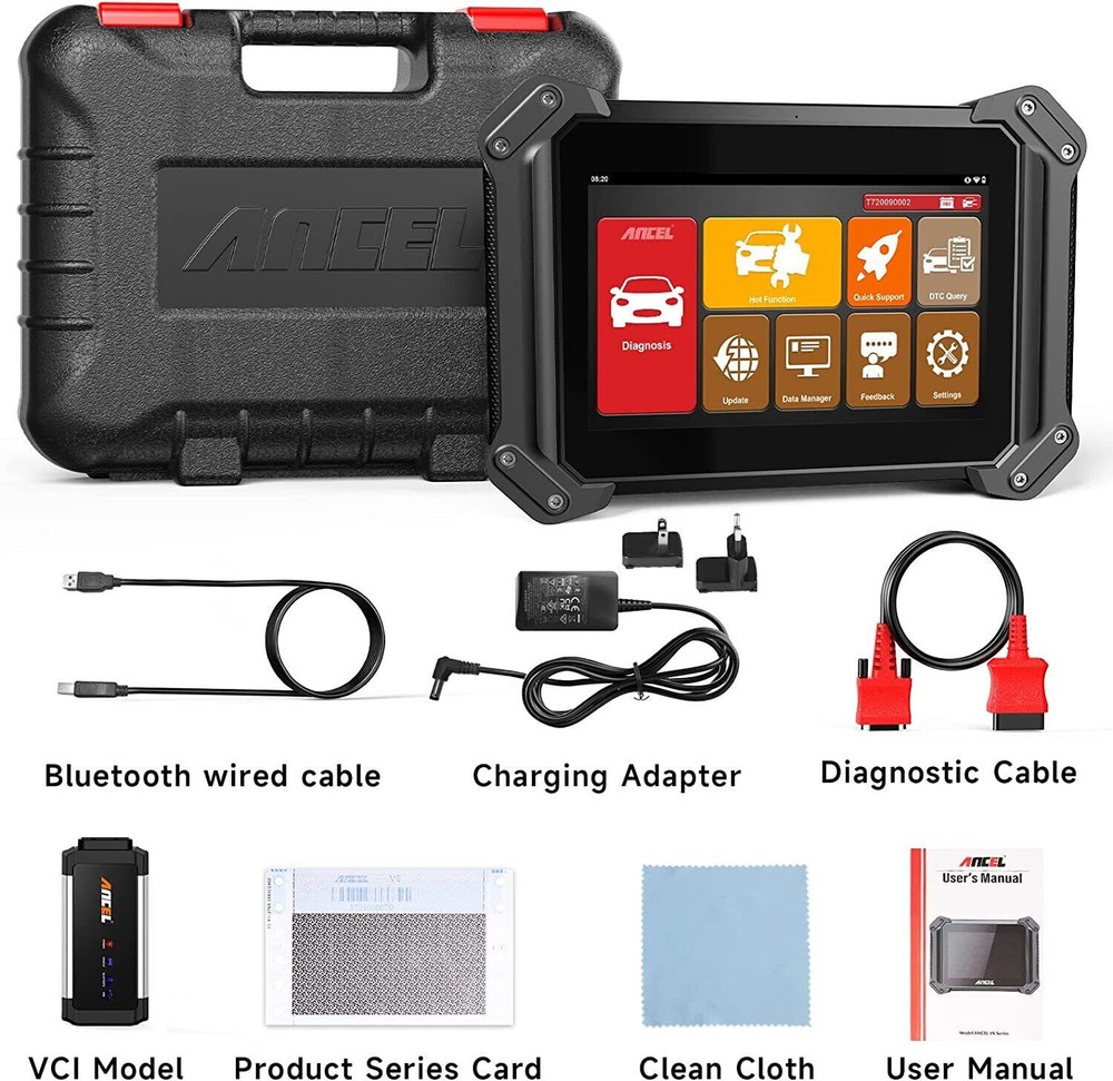 ANCEL V6 PRO+ All Systems Bidirectional OBD2 Scanner Diagnostic Key Programming