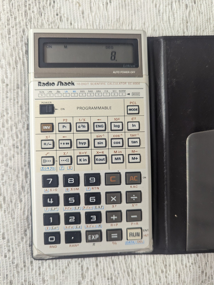 Vintage RadioShack EC-4004 Programmable Scientific Calculator-working condition