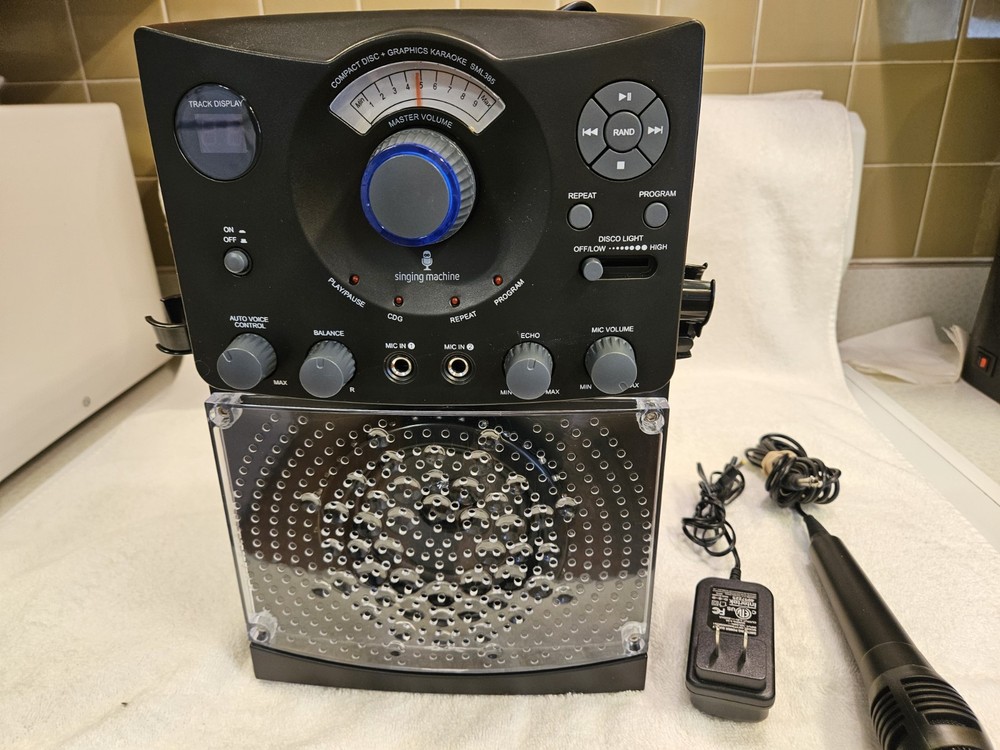 Singing Machine, SML385, Karaoke System, Disco Lights