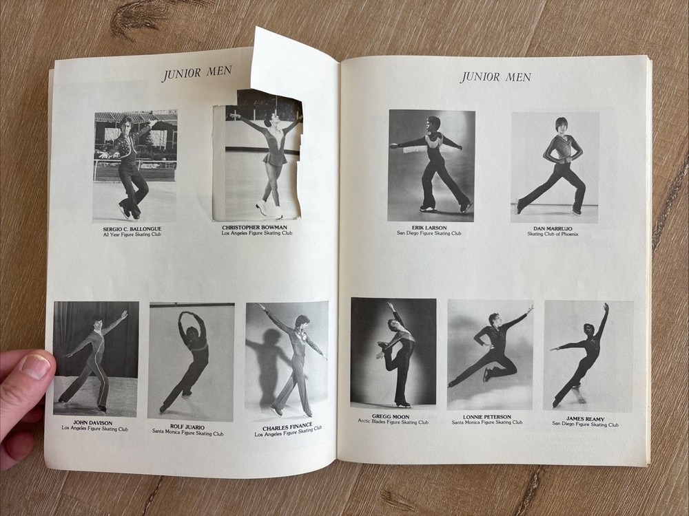 1982 SOUTHWEST PACIFIC CHAMPIONSHIPS Figure Skating Program Paramount CA Vintage