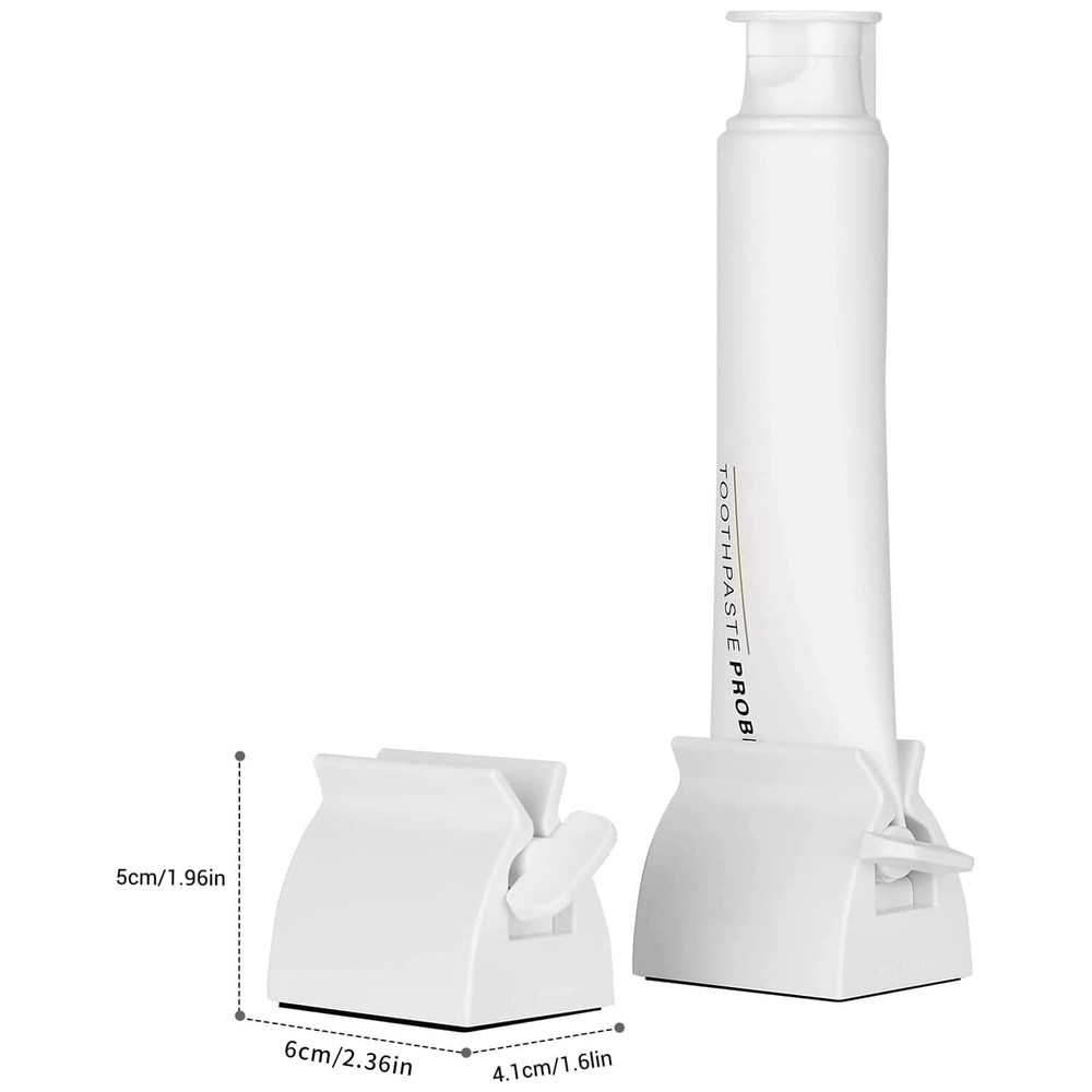 2pcs Rolling Tube Toothpaste Squeezer Toothpaste Seat Holder Stand for Bathro...