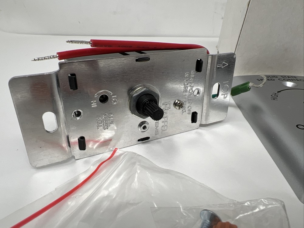 RAFFEL 385031 SOLID STATE SPEED CONTROL SWITCH FAN WALL MOUNT CONTROLLER 120V 50
