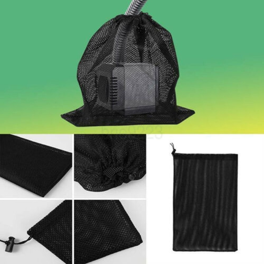 Pond Biofilters Water Pump Filter Mesh Bag Drawstring Pump Barrier Mesh Net