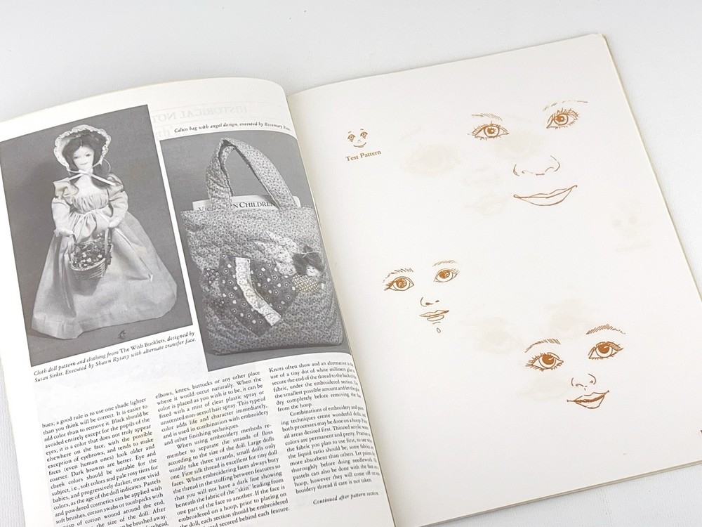 Vintage Transfer On Doll Faces Book 24+ Faces More