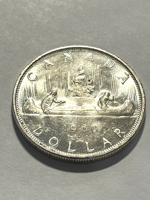 1960 Canada Silver Dollar/AU++ #17502-2