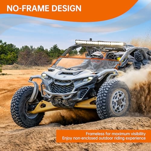 Front Half Windshield Compatible with 2024+ Can-Am Maverick R Accessories